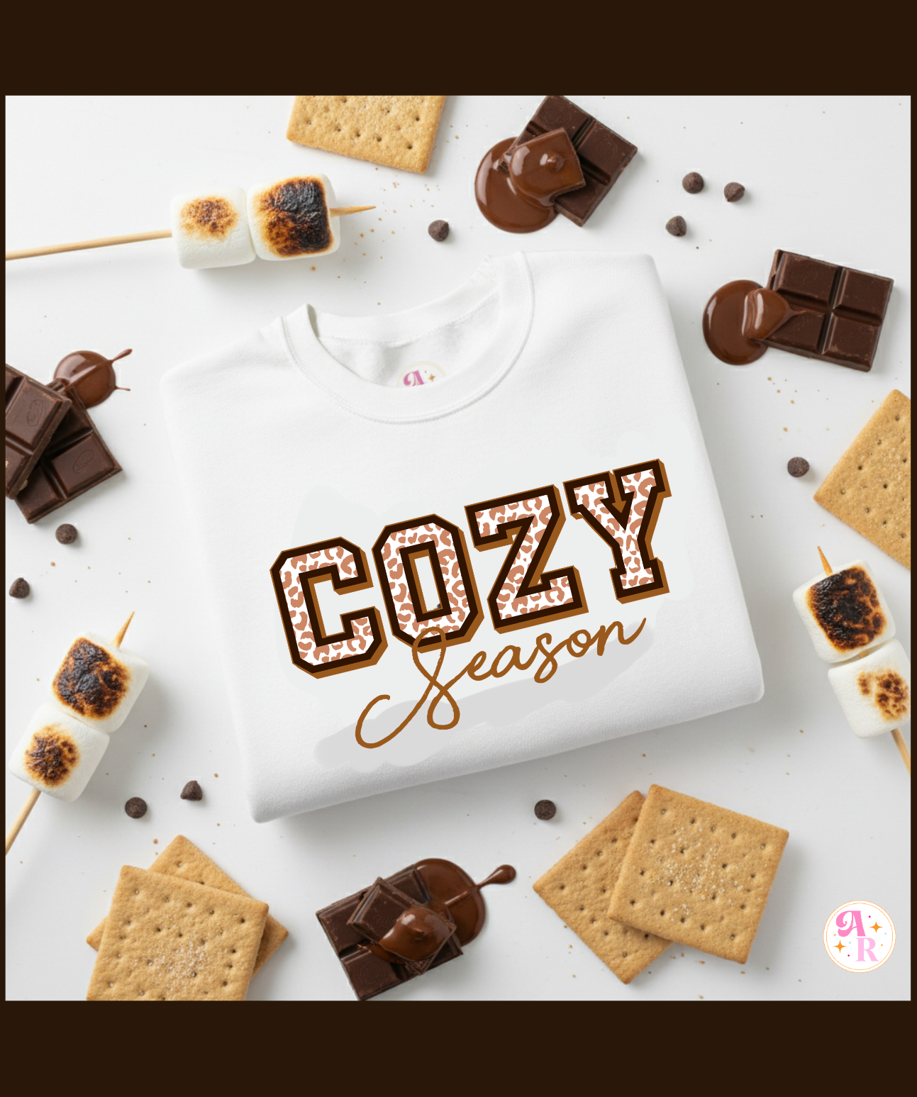 Cozy Season Crewneck Sweatshirt-S’mores Edition