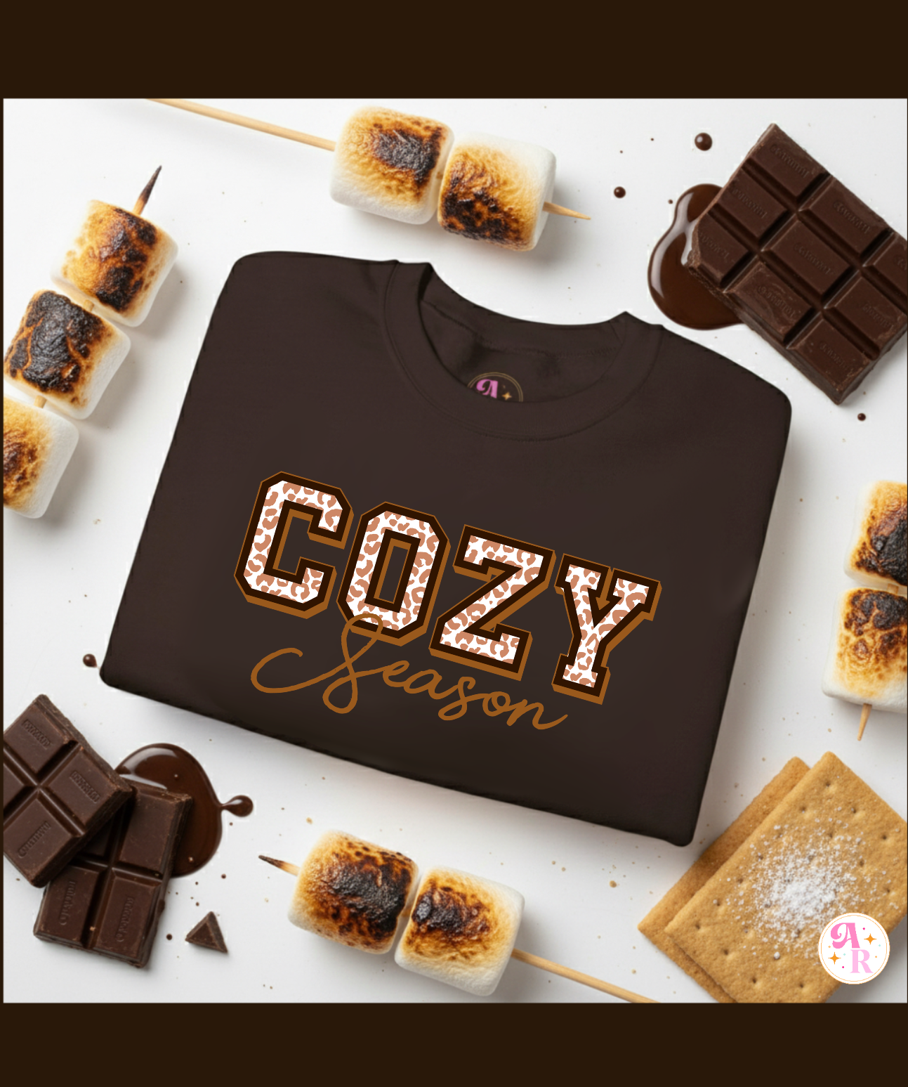Cozy Season Crewneck Sweatshirt-S’mores Edition