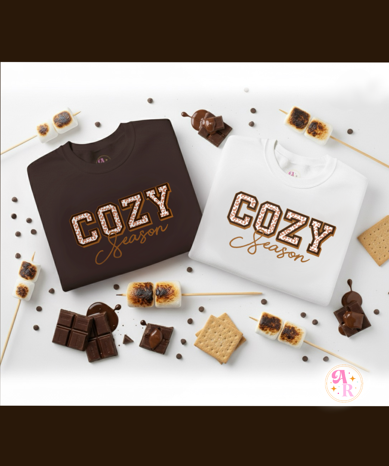 Cozy Season Crewneck Sweatshirt-S’mores Edition