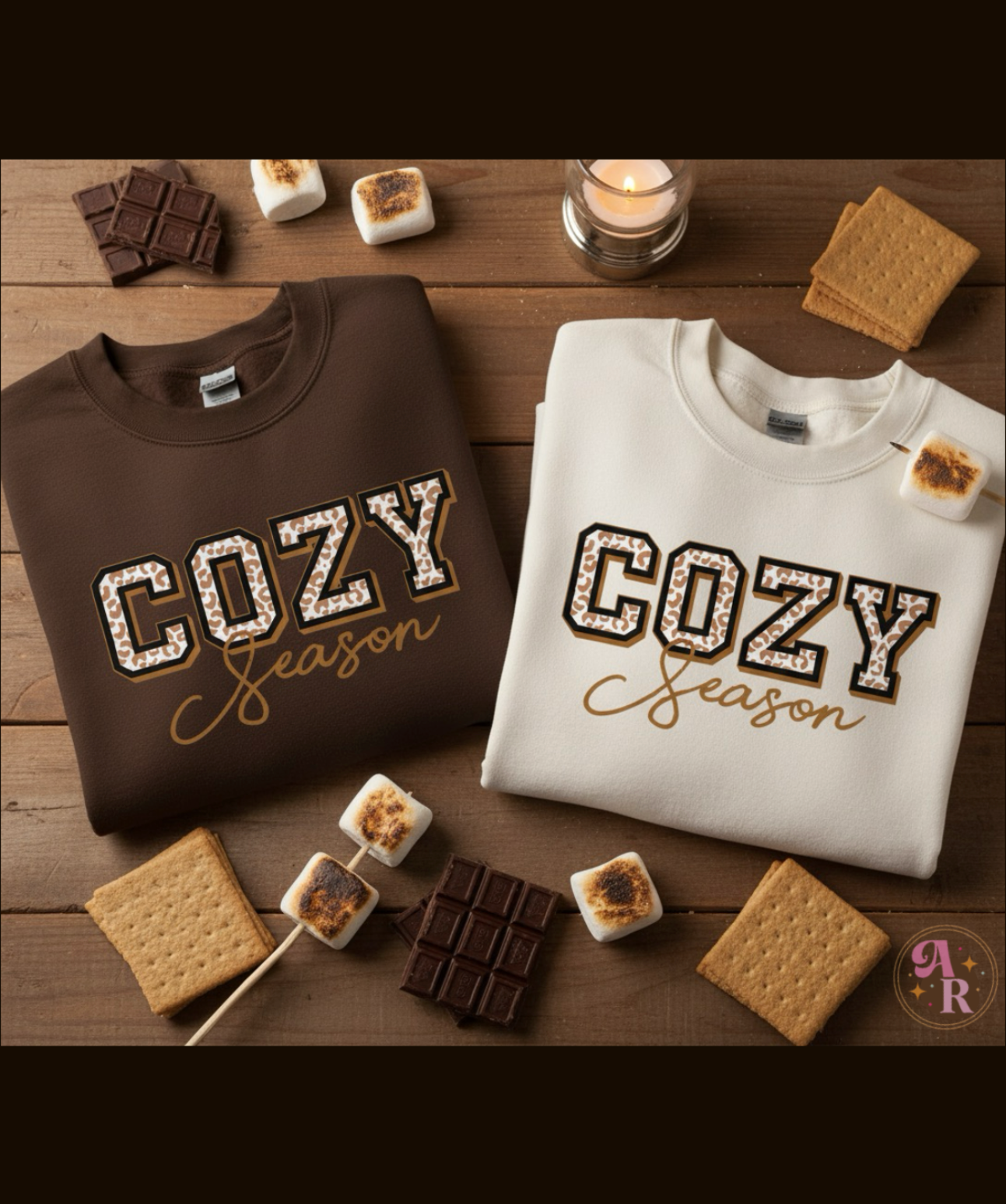 Cozy Season Crewneck Sweatshirt-S’mores Edition